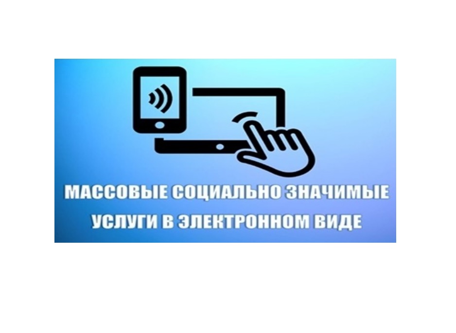 О популяризации массовых социально-значимых услуг в электронном виде.